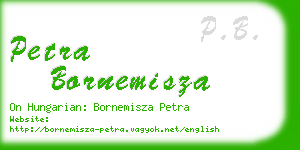 petra bornemisza business card